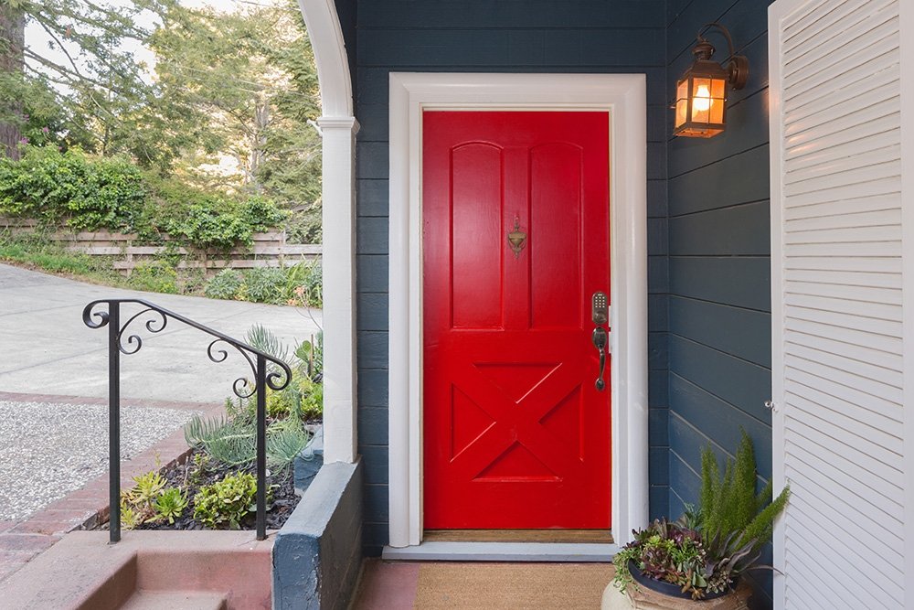 Red Entry Door