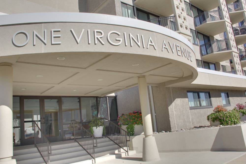 Entry doors to One Virginia Avenue